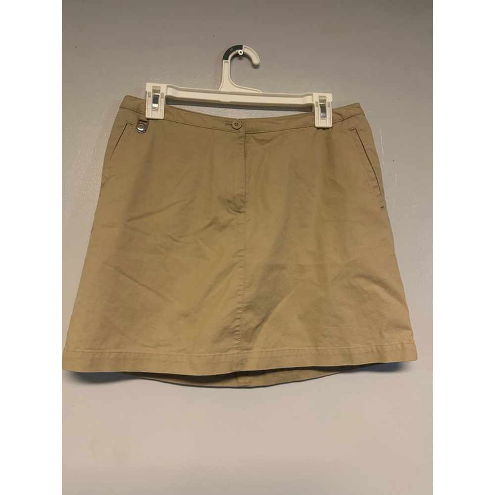 Women's Liz Claiborne Beige Golf Mini skort Size 10 shirt tennis outdoors